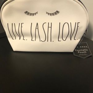 RAE DUNN COSMETIC BAG LIVE.LASH.LOVE NWT